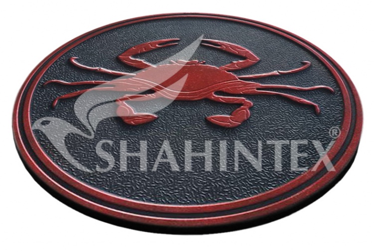 Мобильная садовая плитка-коврик SHAHINTEX SH T007 круглый d-30 красный