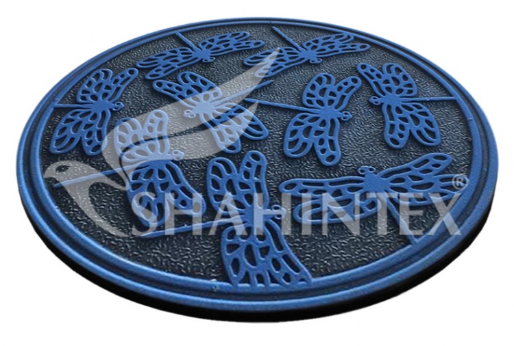 Мобильная садовая плитка-коврик SHAHINTEX SH T011 круглый d-30 синий