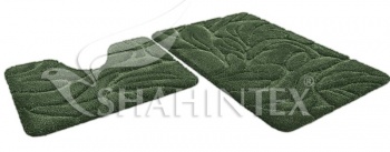 Набор ковриков д/в SHAHINTEX РREMIUM 60*100+60*50 зеленый 52