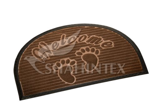 Коврик придверный влаговпитывающий SHAHINTEX МХ10S 45*75 (полукруглый) коричневый - 4
