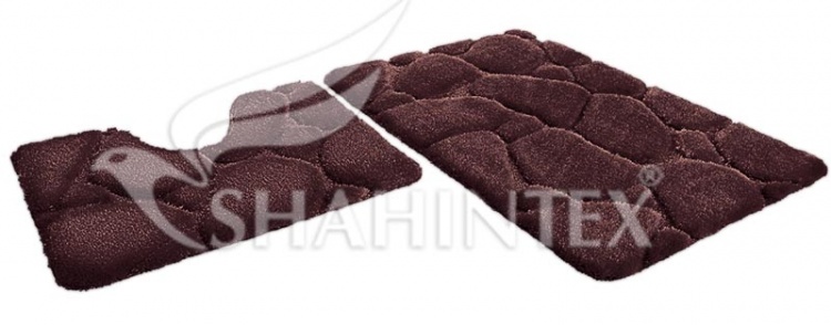 Набор ковриков SHAHINTEX РREMIUM SH P001 60*100+60*50 шоколадный 37