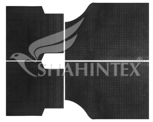 Комплект универсальных автомобильных ковриков SHAHINTEX 65*45(2шт)+43*43(2шт)