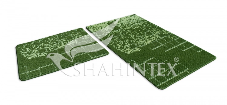 Набор ковриков SHAHINTEX VINTAGE SH V001 60*100+60*50 зеленый 52
