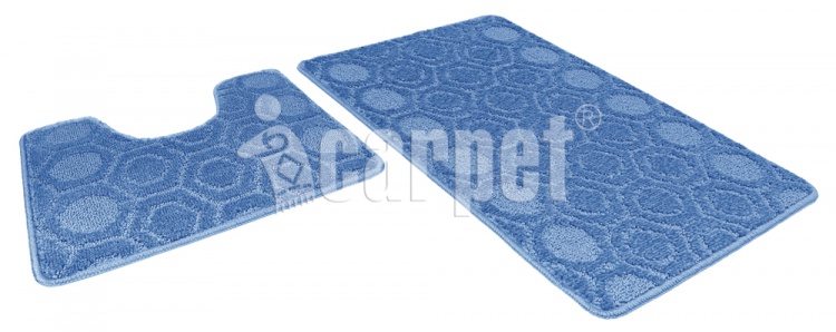 Набор ковриков АКТИВ icarpet 50*80+50*40 002 синий 56