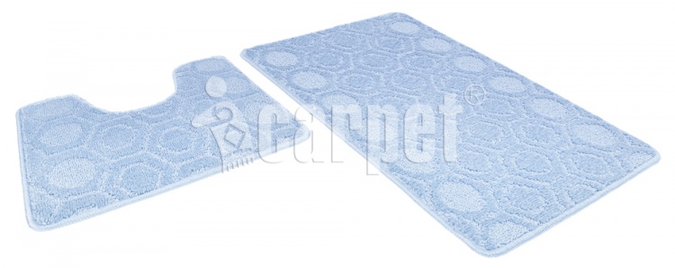 Набор ковриков АКТИВ icarpet 50*80+50*40 002 голубой 11