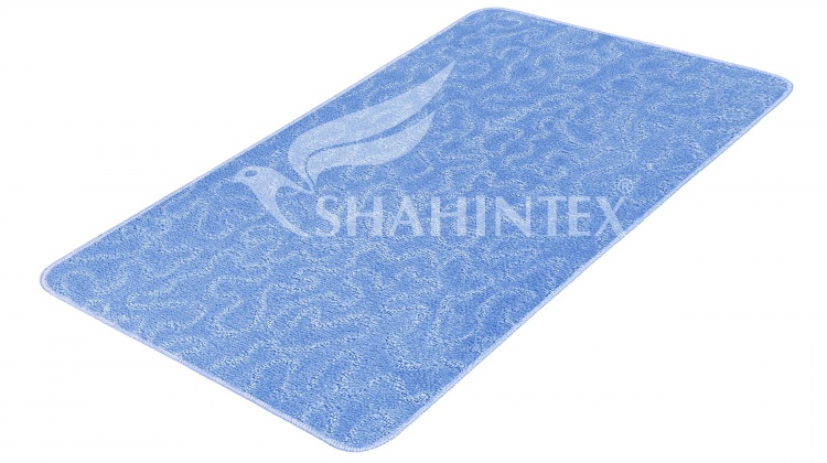 Коврик SHAHINTEX РР 60*100 003 голубой 11 S