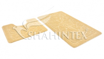 Набор ковриков SHAHINTEX РР 50*80+50*50 001 кремовый 3