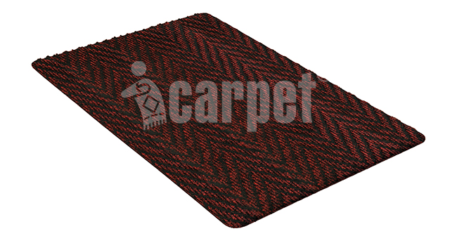 Коврик придверный влаговпитывающий Premium icarpet 40х60 01 рубин