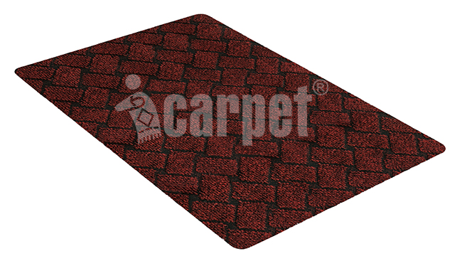 Коврик придверный влаговпитывающий Premium icarpet 40х60 03 рубин