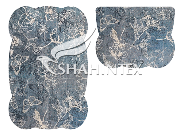 Набор ковриков SHAHINTEX SILK PHOTOPRINT (01) 