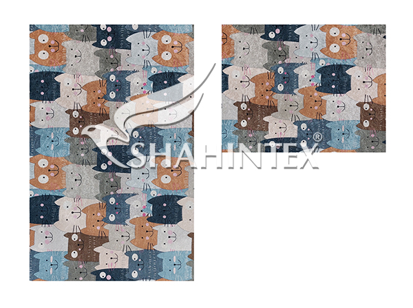 Набор ковриков SHAHINTEX SILK PHOTOPRINT (08) 