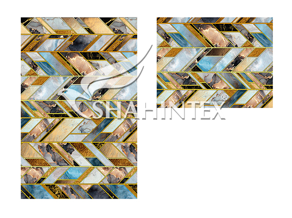 Набор ковриков SHAHINTEX SILK PHOTOPRINT (09) 