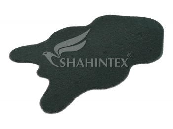 Коврик меховой шкура SHAHINTEX 75х130 изумрудный 03