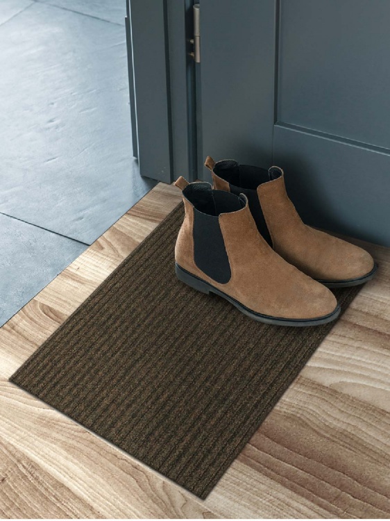 Коврик придверный влаговпитывающий icarpet Ребристый ТПР 40х60 мокко 02 - 3
