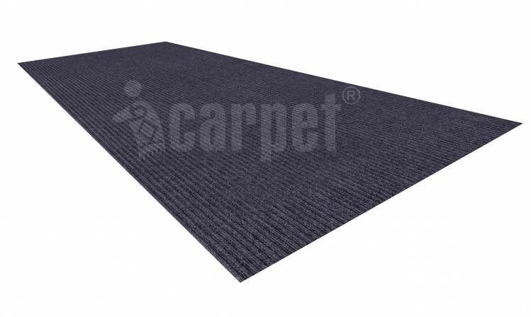Коврик придверный влаговпитывающий icarpet Ребристый ТПР 120х250 графит 01 S