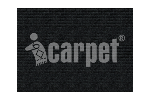 Коврик-дорожка придверный влаговпитывающий icarpet Ребристый ТПР 80х1500 антрацит 03 - 2