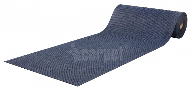 Коврик-дорожка придверный влаговпитывающий icarpet Ребристый ТПР 80х1500 графит 01