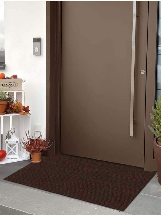 Коврик придверный влаговпитывающий icarpet Ребристый ТПР 60х120 брауни 04 S - 2