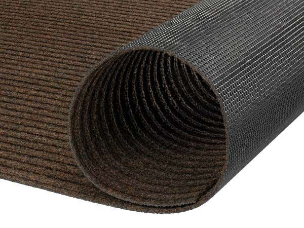 Коврик придверный влаговпитывающий icarpet Ребристый ТПР 60х120 мокко 02 S - 3