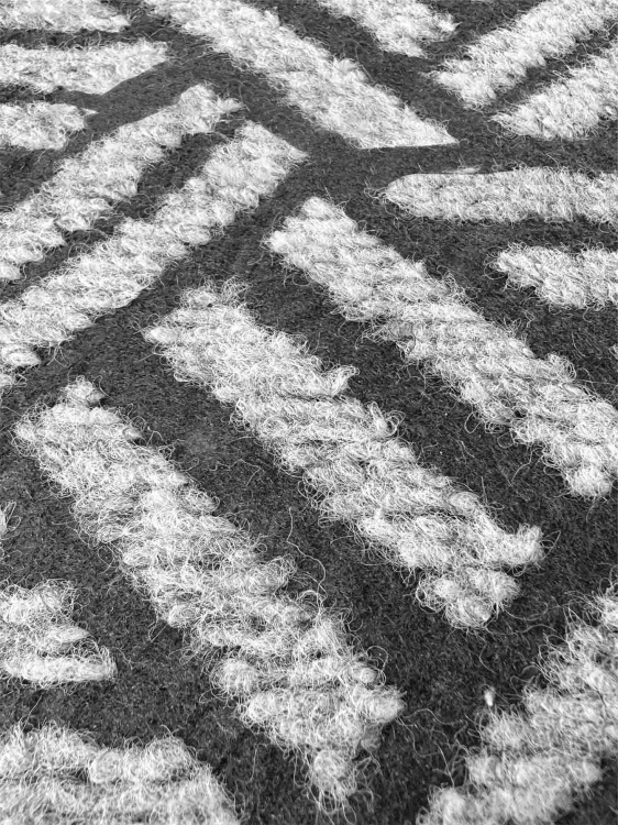 Коврик придверный влаговпитывающий SHAHINTEX Жаккард ТПР 60х120 графит 01 S - 3