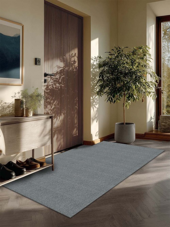 Коврик придверный влаговпитывающий SHAHINTEX Тафтинг ТПР 120х200 серый гранит 01 S - 2