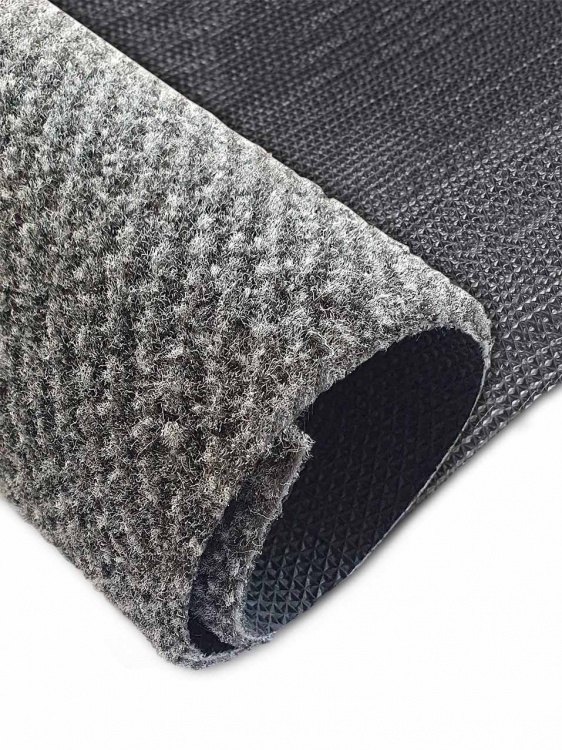 Коврик придверный влаговпитывающий SHAHINTEX Тафтинг ТПР 120х200 серый гранит 01 S - 3