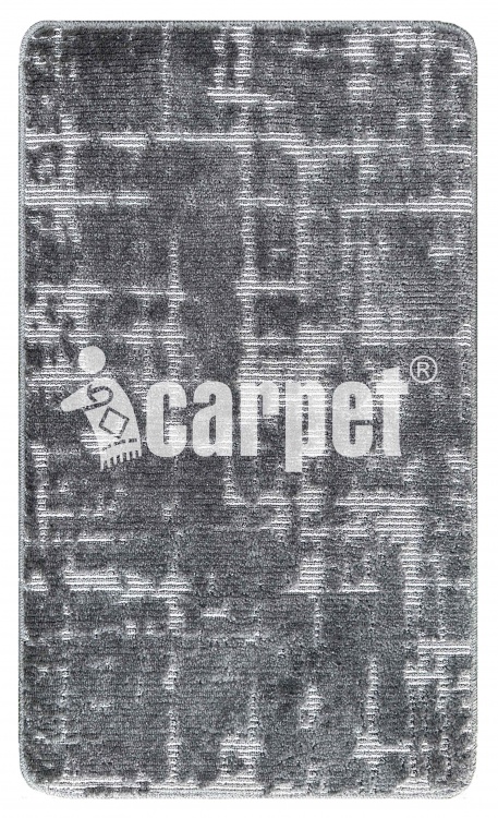 Коврик АРТ icarpet «Гранж» 60х100 серый 50 S