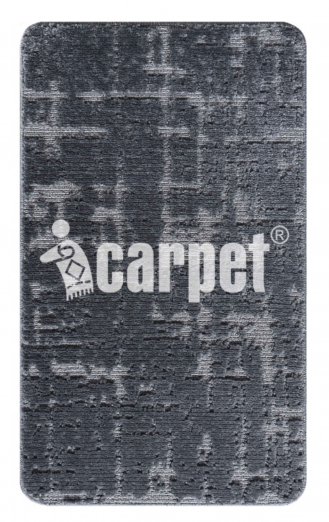 Коврик АРТ icarpet «Гранж» 60х100 серый с бисквитным 7 S