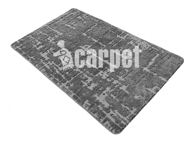 Коврик АРТ icarpet «Гранж» 100х150 серый 50 S
