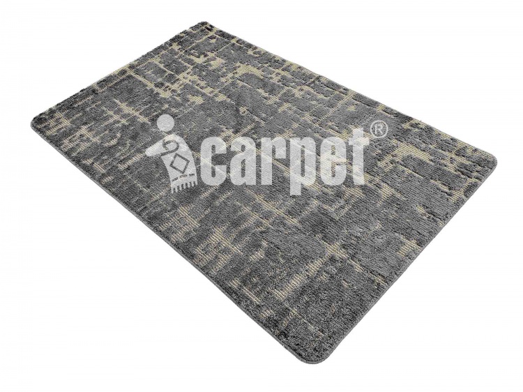 Коврик АРТ icarpet «Гранж» 100х150 серый с бисквитным 7 S
