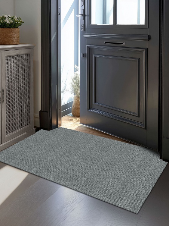 Коврик придверный влаговпитывающий SHAHINTEX Тафтинг ТПР 60х120 серый гранит 01 S - 2