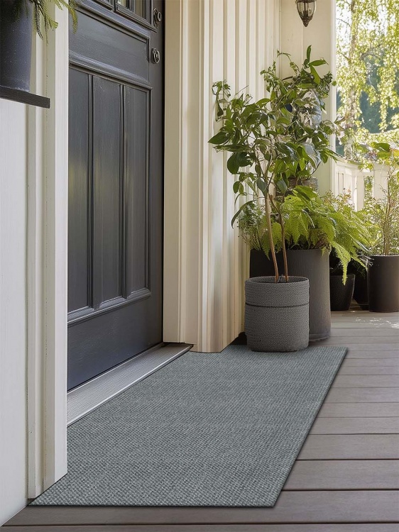 Коврик придверный влаговпитывающий SHAHINTEX Тафтинг ТПР 60х120 серый гранит 01 S - 3