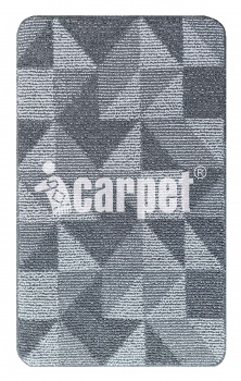Коврик БУКЛЕ icarpet «Геометрия» 60х100 пепельно-серый 74 S