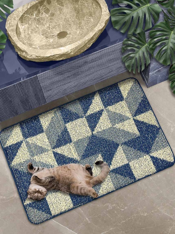 Коврик БУКЛЕ icarpet «Геометрия» 60х100 морской залив 15 S - 3