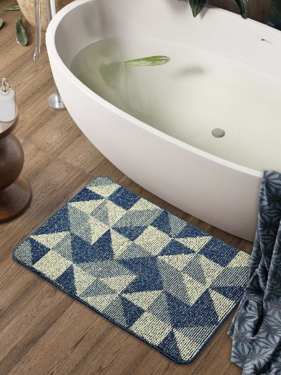 Коврик БУКЛЕ icarpet «Геометрия» 60х100 морской залив 15 S - 4