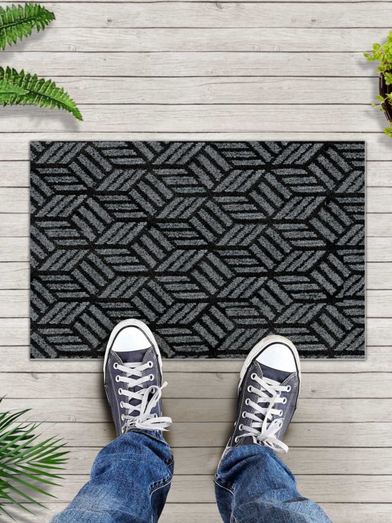 Набор из 2 штук SHAHINTEX Жаккард ТПР 40х60+40х60 графит 01 S - 3