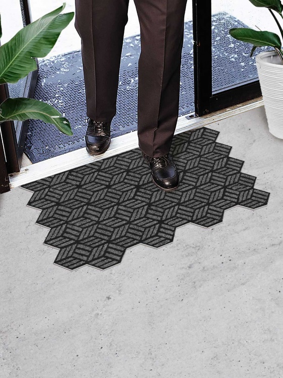 Набор из 2 шт SHAHINTEX Жаккард ТПР 50х80+50х80 графит 01 S - 3