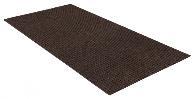 Коврик придверный влаговпитывающий icarpet Ребристый ТПР 80х120 мокко 02