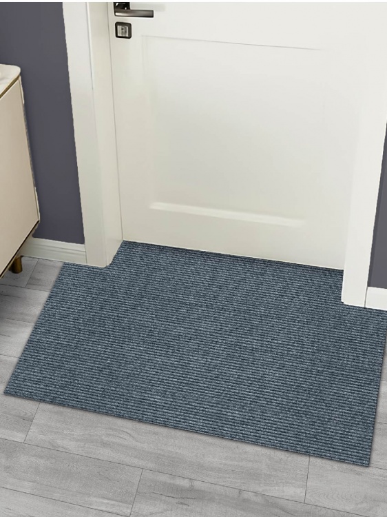 Коврик придверный влаговпитывающий icarpet Ребристый ТПР 80х120 графит 01 - 2