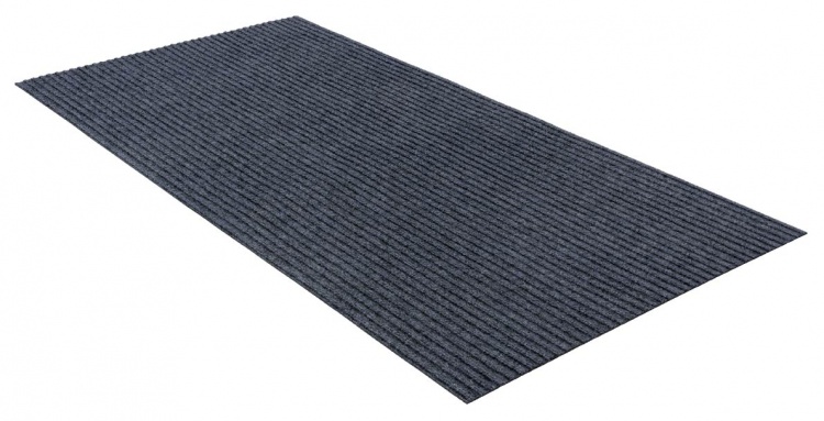 Коврик придверный влаговпитывающий icarpet Ребристый ТПР 80х120 графит 01