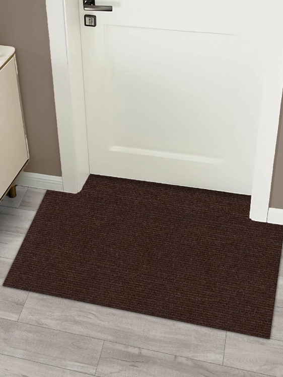Коврик придверный влаговпитывающий icarpet Ребристый ТПР 80х120 брауни 04 - 3