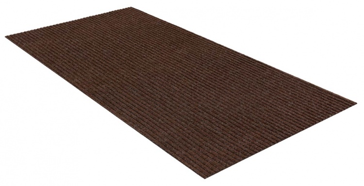 Коврик придверный влаговпитывающий icarpet Ребристый ТПР 80х120 брауни 04