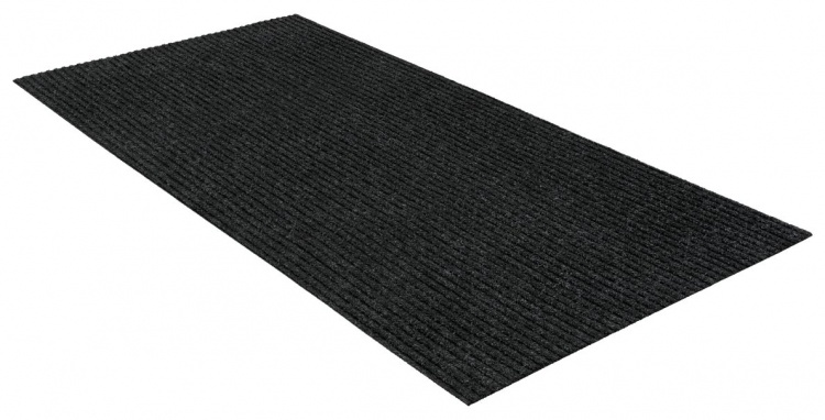 Коврик придверный влаговпитывающий icarpet Ребристый ТПР 80х120 антрацит 03