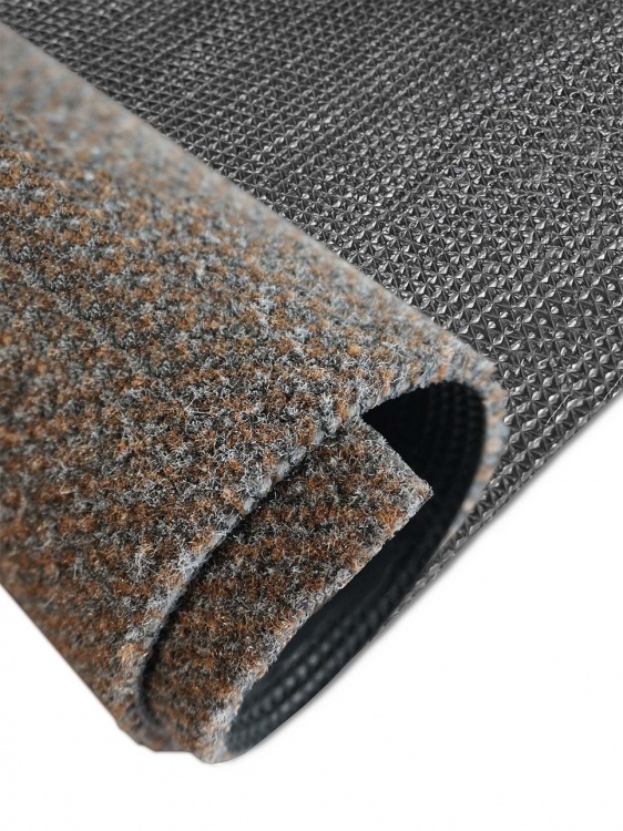Коврик придверный влаговпитывающий SHAHINTEX Тафтинг ТПР 40х60 коричнево-серый гранит 02 - 3