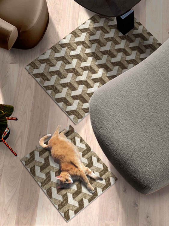 Набор ковриков вырезных icarpet PRINT антискользящих (140) 