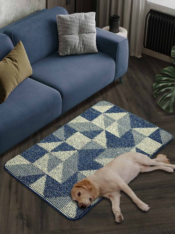 Коврик БУКЛЕ icarpet «Геометрия» 80х120 морской залив 15 S - 2