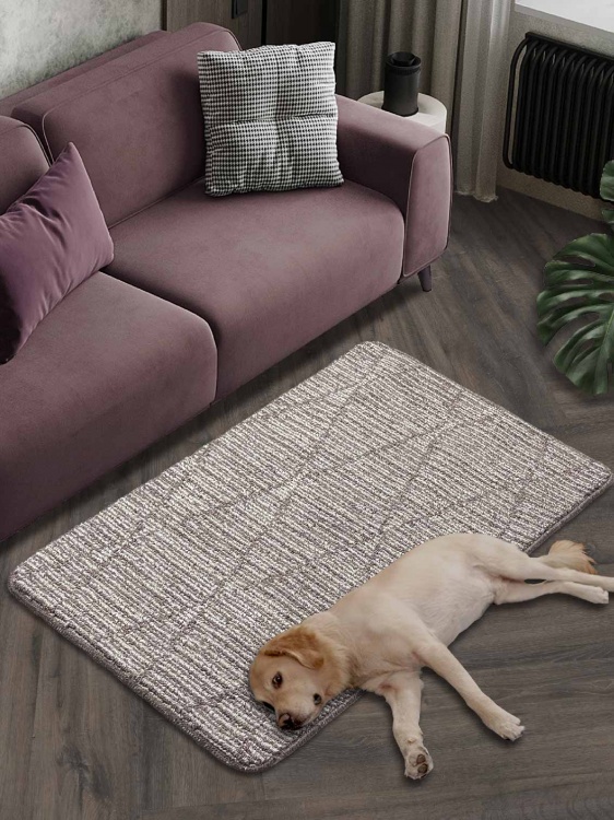 Коврик БУКЛЕ icarpet «Кристалл» 80х120 мокко с молоком 80 S - 3