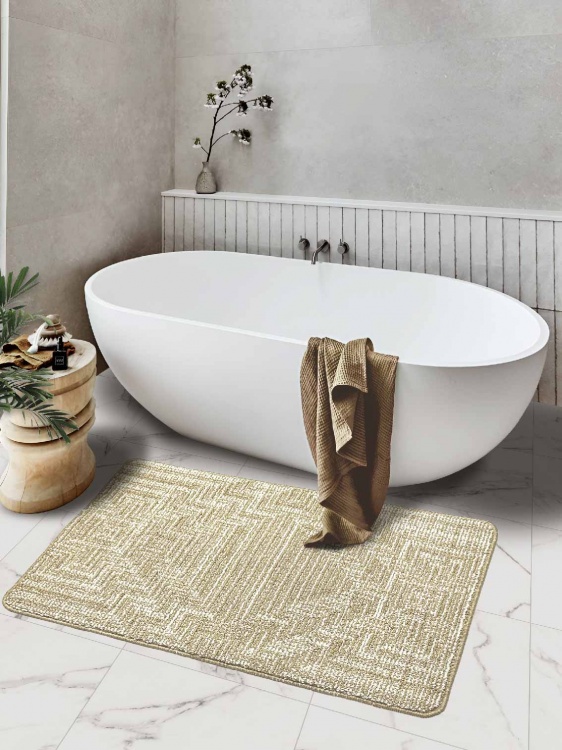 Коврик БУКЛЕ icarpet «Модерн» 80х120 бисквитно-кремовый 7 S - 4