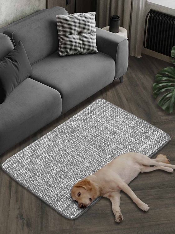 Коврик БУКЛЕ icarpet «Модерн» 80х120 пепельно-серый 74 S - 2