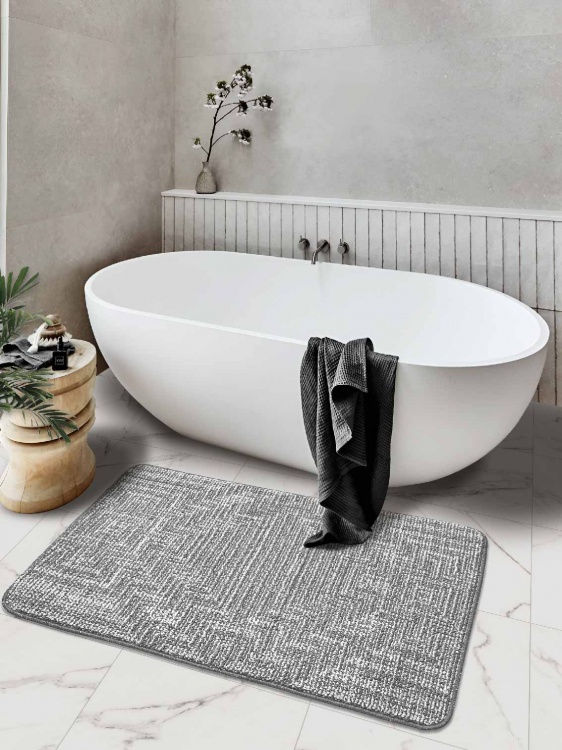 Коврик БУКЛЕ icarpet «Модерн» 80х120 пепельно-серый 74 S - 3